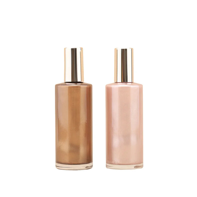 Custom Private Label Glitter Makeup High Gloss Vegan Body Highlighter Illuminator for Perfectly Dewy Skin