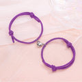 Custom Heart Magnetic Hand-made Bracelet for Couple 2pcs/set KIB056