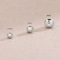 925 Sterling Silver Necklace Bracelet Beads Accessories DIY Septum Laser Bead Silver  for Jewelry Making