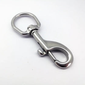 90mm 316 Stainless Steel Swivel Eye Bolt Snap Hook Heavy Duty Dog Leash Clip for Pet Chain Marine Rope & Outdoor Gear