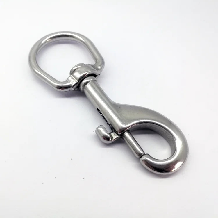 90mm 316 Stainless Steel Swivel Eye Bolt Snap Hook Heavy Duty Dog Leash Clip for Pet Chain Marine Rope & Outdoor Gear