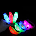 Wholesale Event Lumineux Dmx Festival Glowing Adjustable Light up Luminous Silicon Custom Wristband Remote Control Led Bracelets
