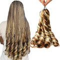 Hot Sale 24Inch Pony Style Crochet Braid Attachments French Curls Synthetic Extension Curly Braiding Hair