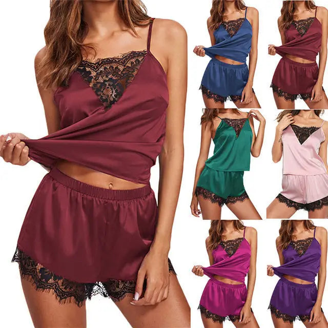 2025 Seductive Lace Lingerie Set for Women Home Pajama Collection
