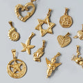 Religious Prayer Hand Little Angel wings Charm Hip Hop Titanium Steel Angel Pendants Starfish Jewelry love Heart Pendant
