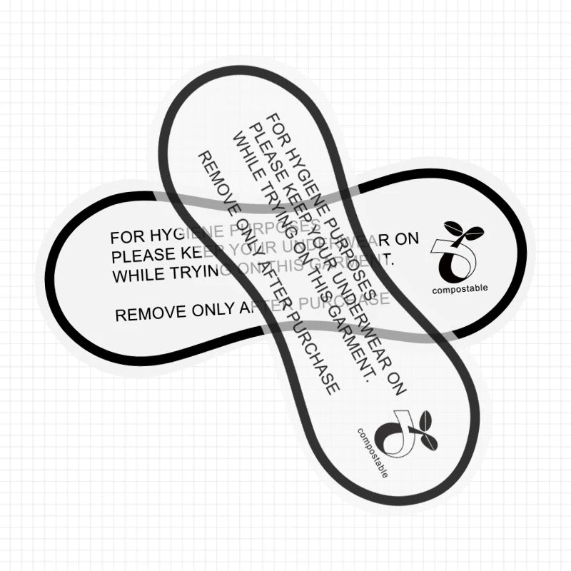 ECO Friendly Adhesive Protective Whole Panty Hygiene Try on Stickers Swimwear Shein Paper