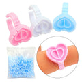 High Quality Disposable Multiple Colors with Seperation Comfortable Eyelash Lash Glue Rings