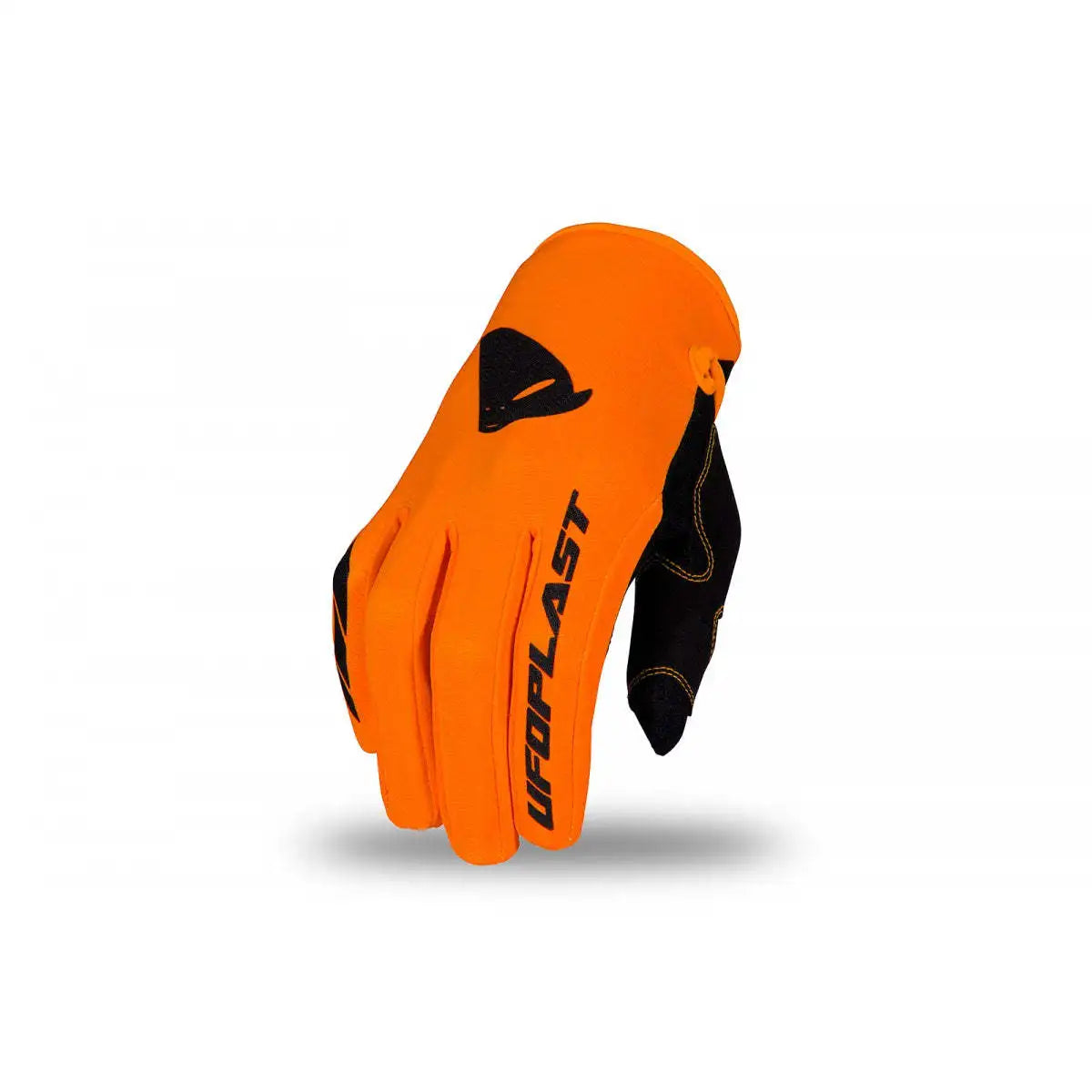 RADIAL SKILL Comfortable Half-Finger Cowhide Leather Gloves Fluorescent Orange for Kids' Motocross/Enduro Use Winter Season