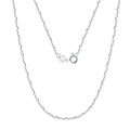 RINNTIN SC55 Handmade Jewelry Necklace Chain Solid 925 Sterling Silver Men Cadena Cable Chain With Square Beads for Women
