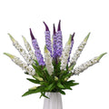 Home Decorative Silk Single Stem Artificial Flowers Lavender Plants in Bulk