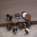 Nail on Furniture GlidesDouble Thick Nylon Chair Leg Floor Protectors Furniture Sliders Pads Table Foot Gliders for Hardwood