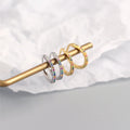 Luxury Genuine 925 Sterling Silver Pave Colorful Zircon Round Ear Buckle for Women Fashion Wedding Hoop Earring Jewelry