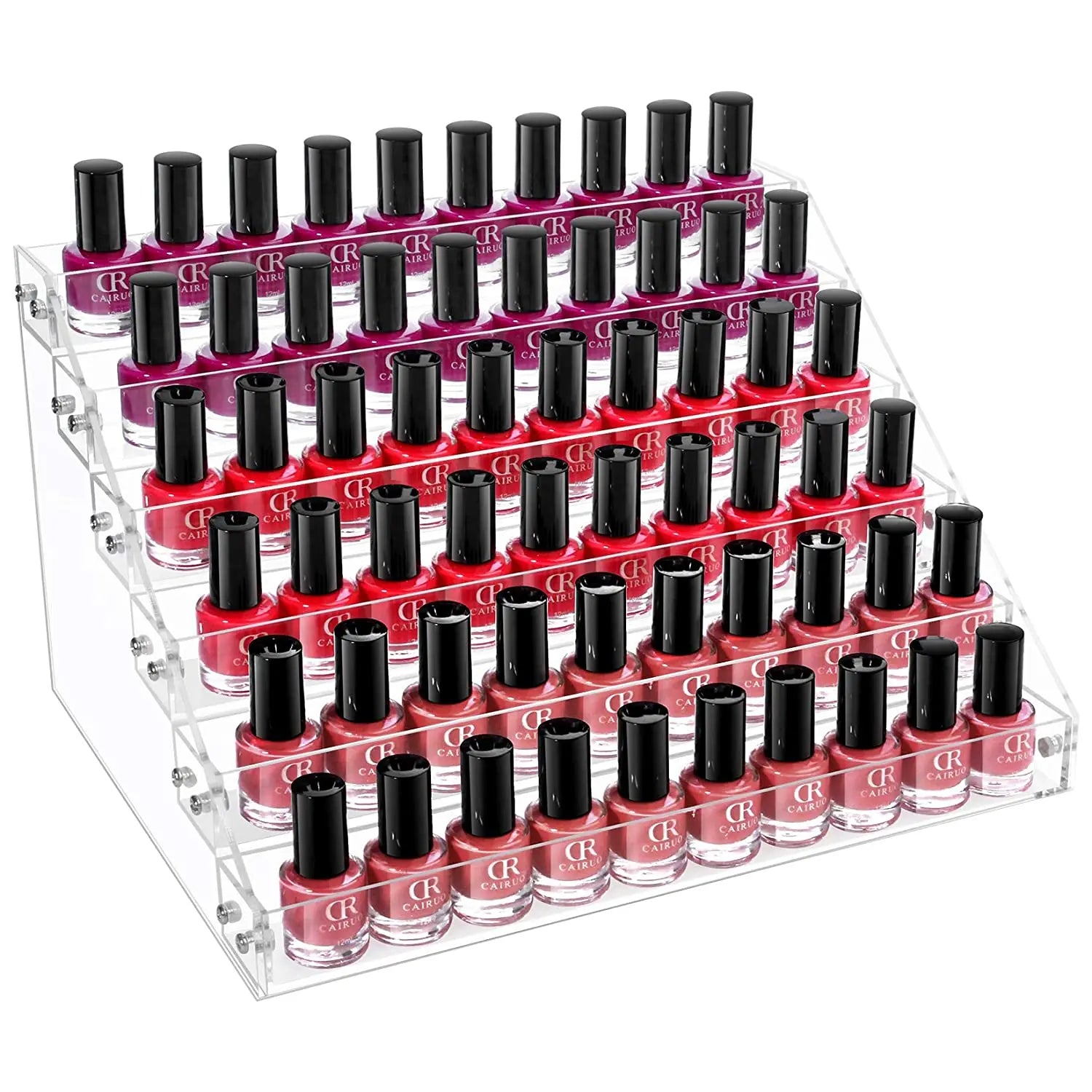 6 Tier Clear Acrylic Nail Polish Rack Sunglasses Organizer Eyeglasses Display Rack Essential Oil Stand Holder Jewelry Makeup Org