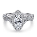 Jewelry Manufacturer Custom Moissanite Solitaire CZ Women Engagement Wedding Ring 925 Sterling Silver halo Ring