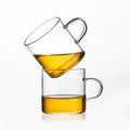 China Manufacturer Wholesale Colored Single Wall Fashion Decal Reusable Glass Coffee Cup with Handle for Hot Drinking