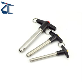 ZBLPSS Precision Stainless Steel Push Button Ball Lock Pins Quick Release L/T Handle Ball Lock Pin Other Hardware Fasteners