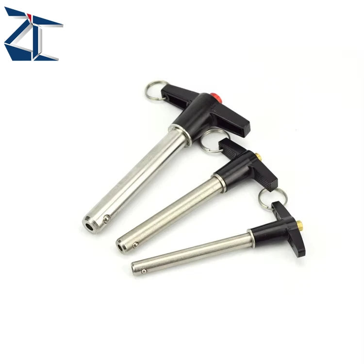 ZBLPSS Precision Stainless Steel Push Button Ball Lock Pins Quick Release L/T Handle Ball Lock Pin Other Hardware Fasteners