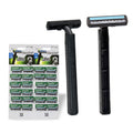 Pearl Max Factory Twin Stainless Steel Blade Disposable Razor Plastic Handle Shaving Razor Barber Cheap Fixed Head Razor
