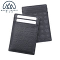 Factory Customized Embossed Logo Genuine Leather Credit Card Holder Luxury RFID Blocking Card Wallet Minimalist Slim Cardholder