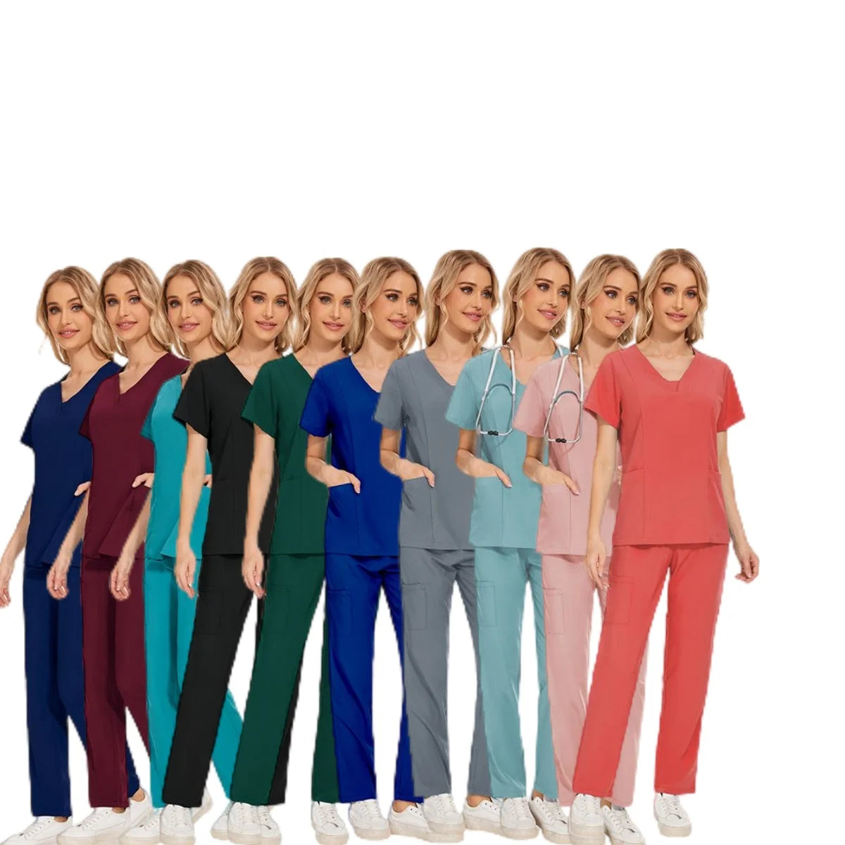 42025 in Stock Surgical Scrubs Women Pet Surgical Suit Surgical Scrub Caps