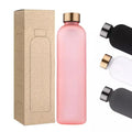 FX Factory Time Maker Water Bottle Logo Customized High Borosilicate Glass Bottle With Silicone Sleeve Leak-proof
