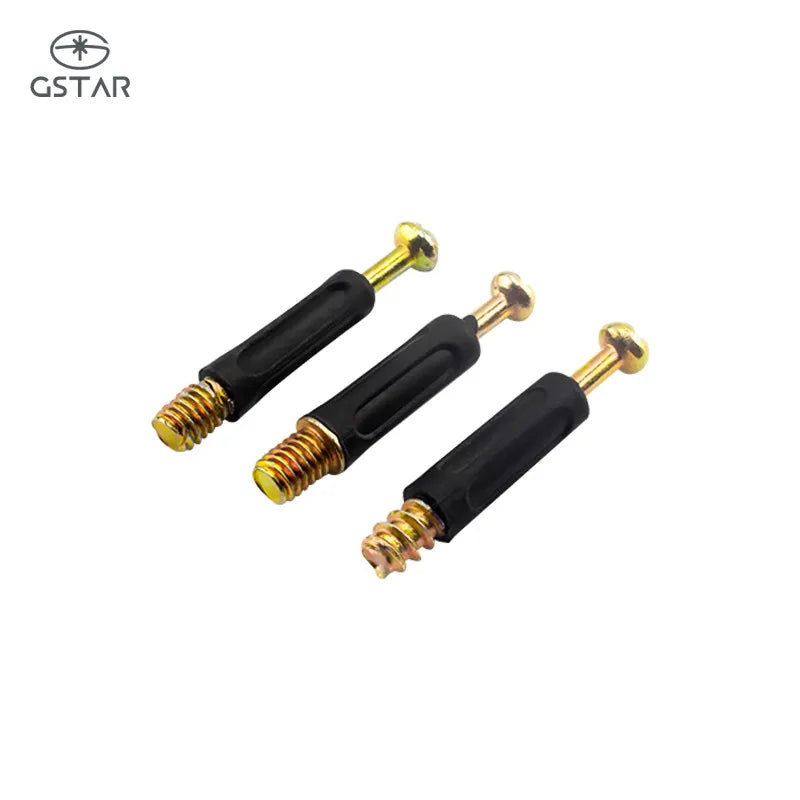 3 in 1 Mini Fix Connector Plastic Cam Lock Dowel Other Furniture Hardware Plastic Mini Fix