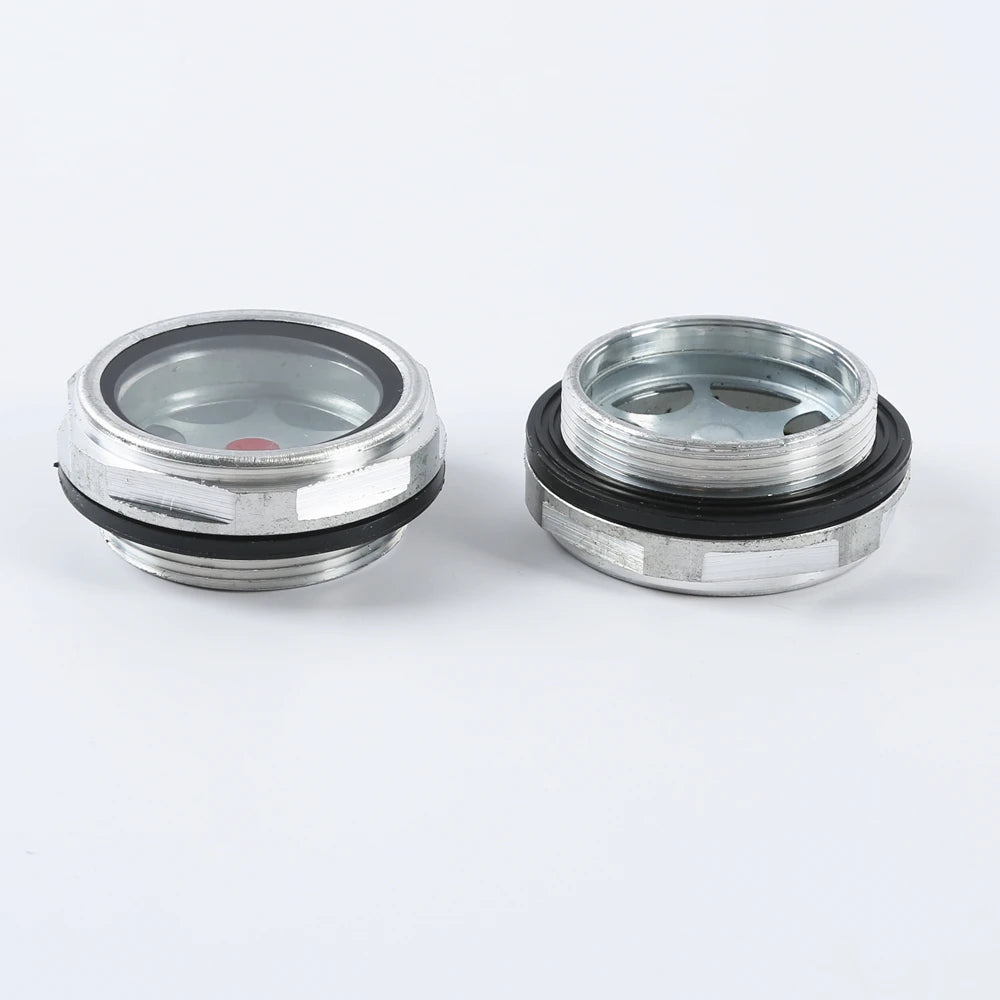 Alloy Body Liquid Level Sight Glass Gauge 30mm/50mm NPT/BSP Threaded Connection Equal Head OEM Supported for Oil Application