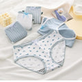 Japanese Pastoral Style Sweet Seamless Bow Breathable Mid-waist Girls Briefs Panties