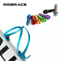 RIDERACE 4Pcs/Set Bicycle Water Bottle Cage Holder Screw Bolts 5*18MM Stainless Steel Colorful Bike Air Pump Bracket Screws