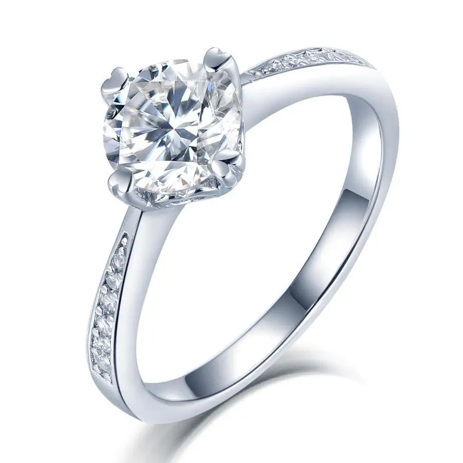 Custom Size Moissanite Diamond Ring Moissanite Prix Par Carat With Discount