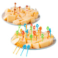 Creative Animal Farm Fruit Fork Cartoon Fruit Toothpick for Kid Plastic Snacks Cake Dessert Food Picks