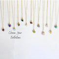 Crystals Healing Stones Birthday Gemstone Jewelry  925 Sterling Silver Stainless Steel Necklace