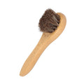 Factory Wholesale Custom Logo Wooden Handle Horse Hair Shoe Polish Brush Shoe Clean Brush