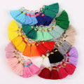 DIY 20mm Thin Cotton Cord Tassel Pendant for Key Chain Cellphone Jewelry Bags Clothes Fiber Fringe Tassels Trim