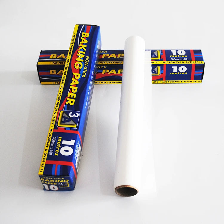 30CM * 10M Household Kitchen Roll Food Wrapping Use Greaseproof Silicone Oil Paper Barbecue Baking Paper for Grill/cooking/BBQ