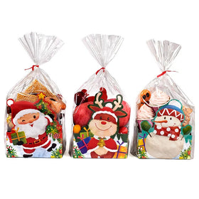 10Pcs/pack Christmas Dessert Paper Gift Box Bags Pralines Boxes Elk Christmas Crackers Candy Paper Box for Home Natal