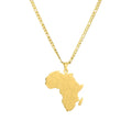 Hot Sale Fashion Jewelry Pendants Charms Stainless Steel Africa Map Countries Map Necklace