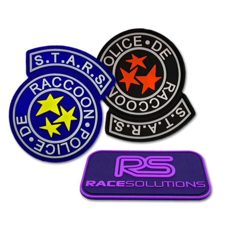 Custom Embossed Logo Plastic Soft PVC Silicone Rubber Patches