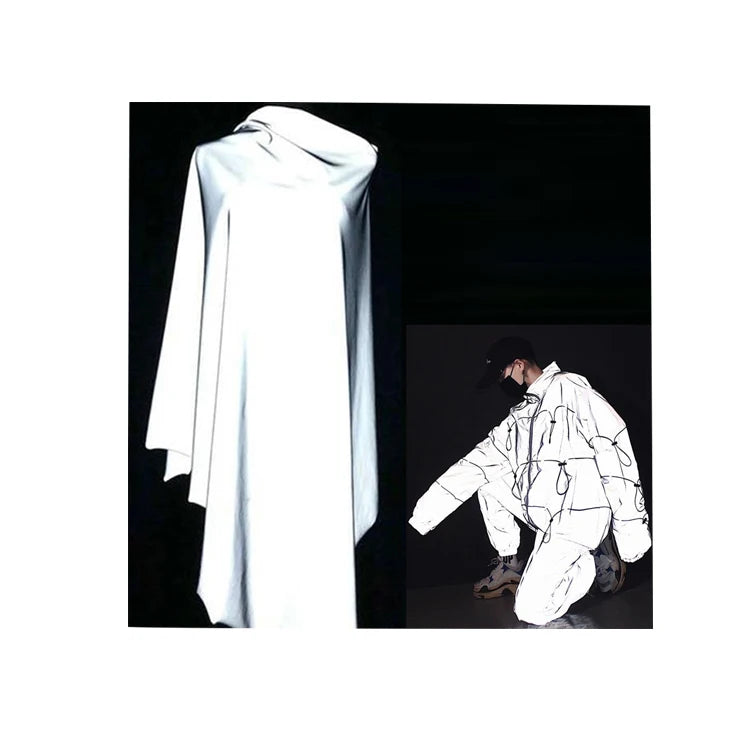 High Visible Colorful Polyester Reflect Reflector Washable Reflective Fabrics for Garments