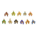 25x25mm Cloisonne Twin Fishes Charms Pendant Jewelry