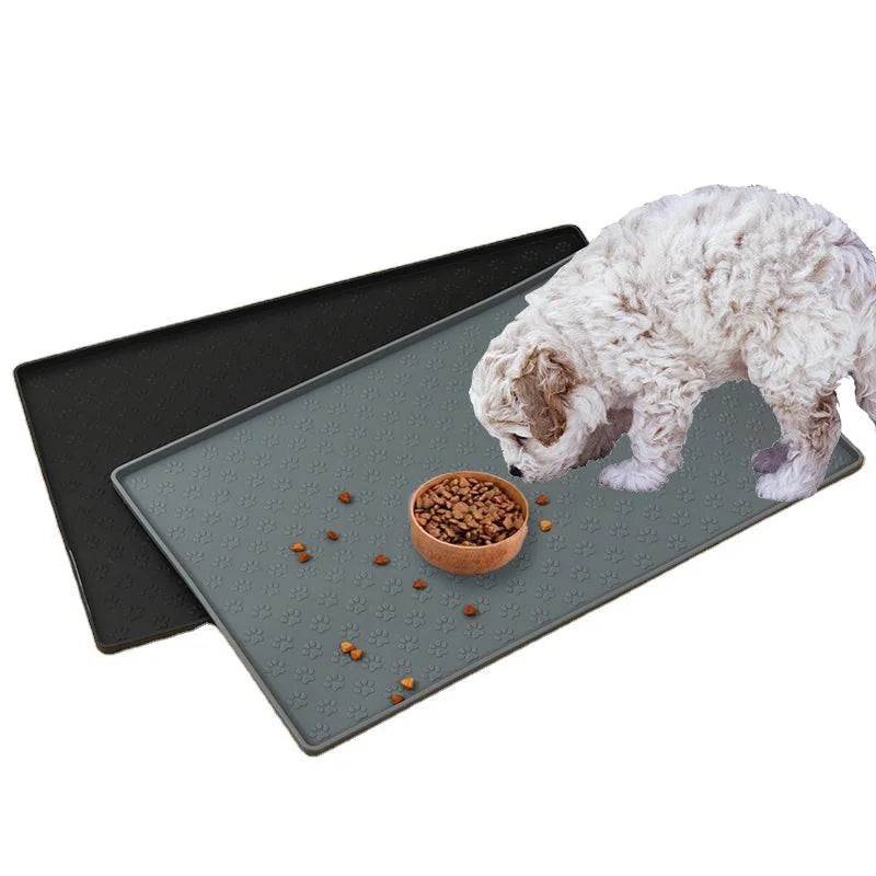 Silicone Mat Pet Feeding Mat Food Grade Waterproof Non Slip Easy to Clean Washing Dogs Cat Pet Silicone Placemat