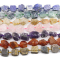 15-25mm Large Green Crystal Agate Color Natural Stone Beads Raw Ore Hand Knocked DIY Loose Beads Irregular in Color