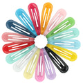 Alloy Girls Hair Clip Jelly Snap Hair Clips with 16 Assorted Gel Colors BB Hair Clips