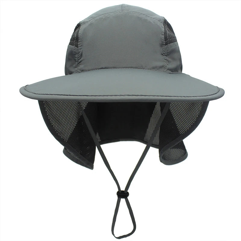 Quick Dry UV Face Sun Protection Hat Cap Waterproof Outdoor Hiking Camping Fishing and Cycling for Men Women With Neck Flap