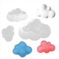 Food Grade Epoxy Resin Silicone 3D Cloud Shape Mold Suitable for Making Fondant Chocolate Candle Handmade Soap