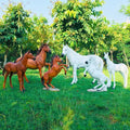 Amusement Park Outdoor Ornaments Large Fiberglass Resin Animals Horse Statue Sculpture for Home Decor