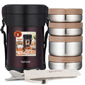 Quality Reliable Vacuum Eco Three Container Double Wall Thermal Lunch Box