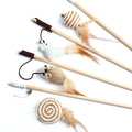 Kitten Play Interactive Cat Teaser Toys Wand Fun Pet Fish Pole Cute Bird Toys Cat Toys Pet Supplies Cat Products