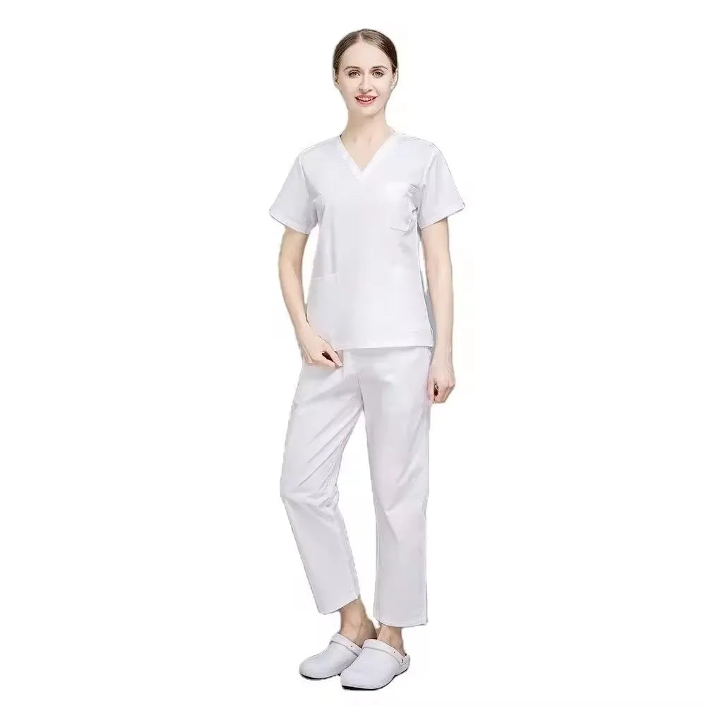 Top Selling Hospital Uniforms Medical Scrubs Nurse Short Sleeve New Color Scrub Suit for Women Nursing Scrub Set MegaBDM