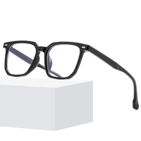 New Hot Selling Fashion Retro Quality Pc Square Frame Optical Glasses Men Women Premium Custom Trend Anti Blue Light Glasses